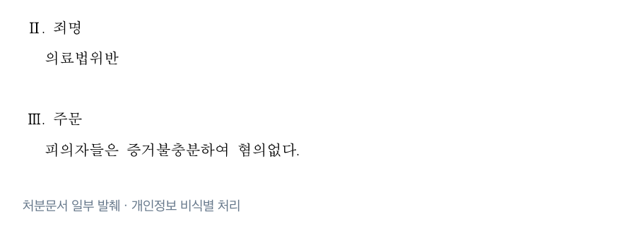 처분 결과 발췌 · 개인정보 비식별 처리