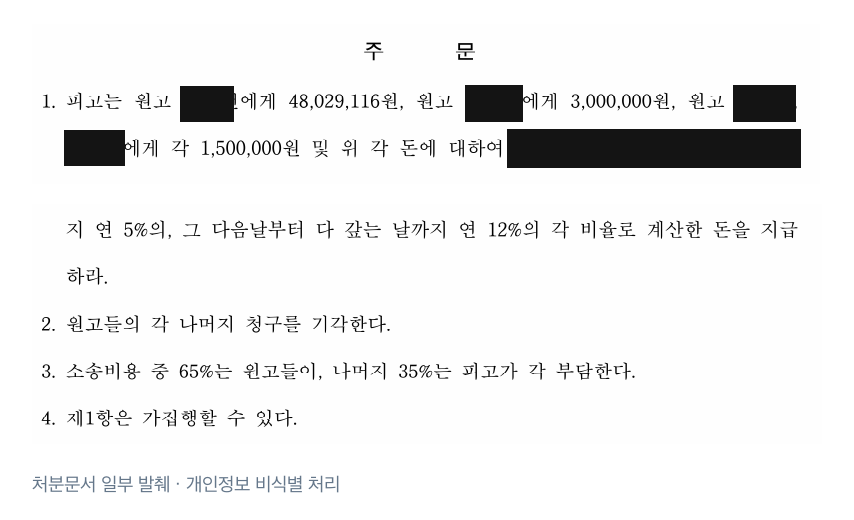 처분 결과 발췌 · 개인정보 비식별 처리