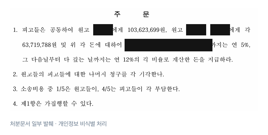 처분 결과 발췌 · 개인정보 비식별 처리