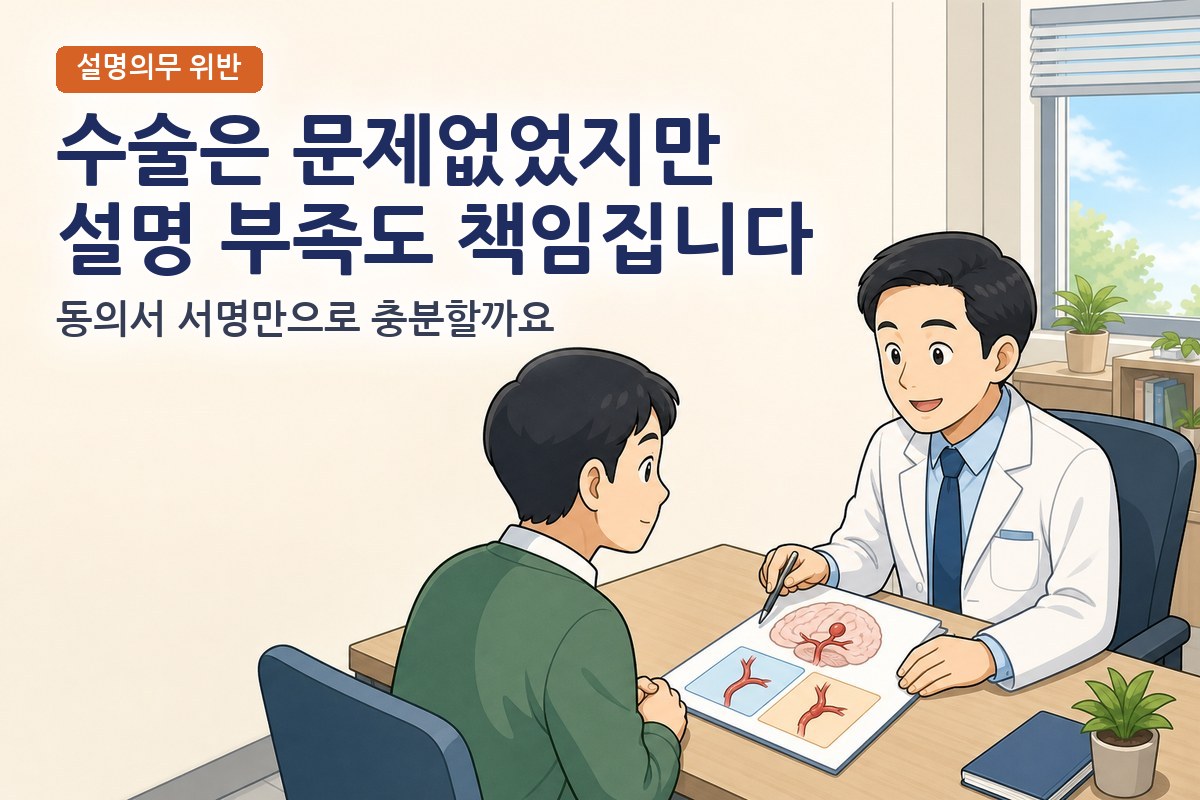 다른 치료방법을 설명하지 않은 것도 설명의무 위반일까? 뇌동맥류 수술로 보는 설명의무의 범위
