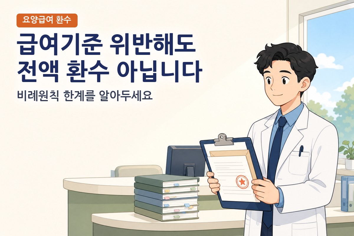 급여기준 위반 전액 환수, 늘 정당할까? 비례원칙의 한계